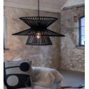 Lampa wisząca boho Duplici 57cm czarna Markslojd