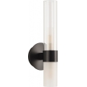 Candela 31cm white&black glass tube wall lamp Step Into Design