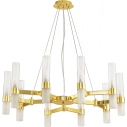 Candela X 85cm white&gold pendant chandelier Step Into Design