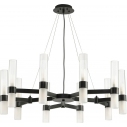 Candela X 85cm white&black pendant chandelier Step Into Design