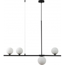 Lampa wisząca podłużna ze szklanymi kulami Moderno 80cm biały / czarny Step Into Design