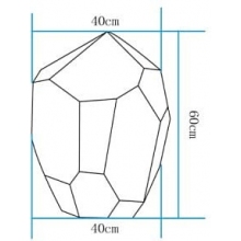 Lampa ogrodowa dekoracyjna Diamond XL LED RGB biała Step Into Design