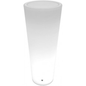 Lampa ogrodowa z donicą Flower Pot LED RGBW 38cm H90cm biała Step Into Design