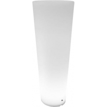 Lampa ogrodowa z donicą Flower Pot LED RGBW 38cm H115cm biała Step Into Design
