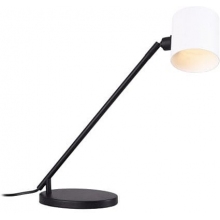 Lampa na stolik nocny Laxer biały / czarny Maxlight