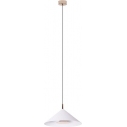 Vulcano LED 3000K 30cm white&gold cone pendant lamp Maxlight
