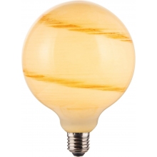 Stockholm LED E27 7W 2700K marble&brown dimmable bulb HaloDesign