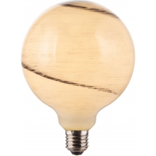Stockholm LED E27 7W 2700K marble&grey dimmable bulb HaloDesign