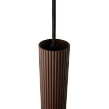 Lampa wisząca tuba ryflowana Vico 5cm brązowy metalik Nordlux