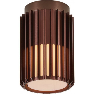 Aludra Seaside 12.4cm brown metallic outdoor ceiling lamp Nordlux