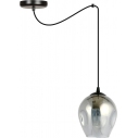 Level 14 black&graphite glass "spider" pendant lamp Emibig