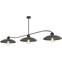 Lampa sufitowa 3 punktowa loft Foster 100cm czarna Emibig