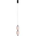 Elena LED 12cm silk white&black japandi pendant lamp Maxlight