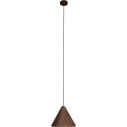 Sakura 33.5cm dark walnut pendant wooden cone lamp Maxlight