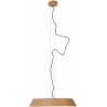 Lampa wisząca drewniana Tamago LED 51cm dąb MaxLight