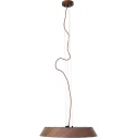 Lampa wisząca drewniana Tamago LED 51cm ciemny orzech MaxLight