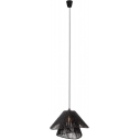 Amalfii II 45cm black boho braided pendant lamp Maxlight
