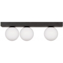Glass ceiling sphere Sphere IIIa white opal / black Zumaline