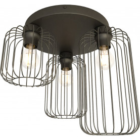 Plafon druciany potrójny Barn Premium 30cm czarny Emibig 2