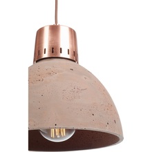 Industrialna Lampa betonowa wisząca Korta 28,5 Brązowy/Miedź LoftLight do sypialni, salonu i kuchni.