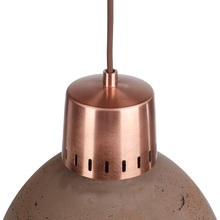 Industrialna Lampa betonowa wisząca Korta 28,5 Brązowy/Miedź LoftLight do sypialni, salonu i kuchni.