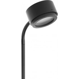 Lampa podłogowa ze ściemniaczem Jubi Concrete 240cm, czarna lampa stojąca loft. Minimalistyczny design, metalowa konstrukcja, regulowana wysokość 240cm.  Elegancka, nowoczesna lampa do salonu lub sypialni.  Ściemniacz zapewnia komfortowe użytkowanie. 2