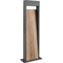 Słupek ogrodowy Salmon LED 3000K 60cm imitacja drewna / antracyt Trio