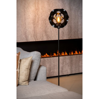 Lampa podłogowa kula modern Hannelore 30cm H150cm czarna Lucide