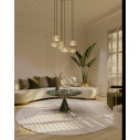 Lampa wisząca Lipari VII Round LED 62cm 3000K przeźroczysty / złoto szczotkowane MaxLight