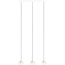 Lampa wisząca Lipari III LED 80cm 3000K przeźroczysty / złoto szczotkowane MaxLight