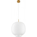 Lampa wisząca szklana kula Boni 35cm biała Step Into Design