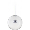 Lampa wisząca szklana kula designerska Bubbles LED 3000K 30cm przeźroczysty / chrom Step Into Design