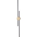 Kinkiet pionowy dwupunktowy Centro LED 122cm czarny / złoty Step Into Design