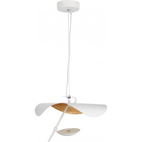 Lampa wisząca designerska Enigma LED 40cm biało-złota Step Into Design