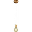 Lampa wisząca "żarówka" Cord 12cm postarzana miedź Trio