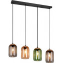 Cork 90cm multicolour strip 4 point glass lamp Trio