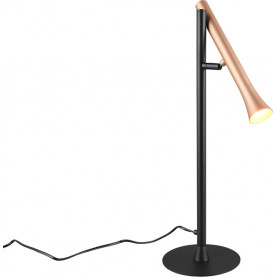 Fiato LED brown&amp;black dimmable desk lamp Trio