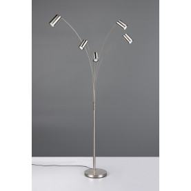 Lampa podłogowa 5 punktowa regulowana Marley 200cm nikiel Trio 2