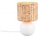 Lampka na stolik boho Vina 18cm H29cm trzcina morska / biały Trio