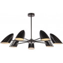 Aida 73 cm black 7-light ceiling lamp Maytoni