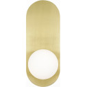 Bao white / gold oval wall lamp with glass ball Maytoni