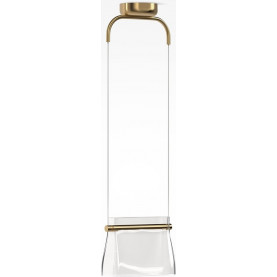 Lampa wisząca szklana modern Cabaret LED 25cm przeźroczysto-mosiężna Maytoni