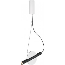 Lampa wisząca punktowa designerska Enigma LED 30cm biały / czarny Maytoni