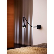 Kinkiet minimalistyczny z kablem Drop LED Czarny Nordlux do sypialni, salonu i przedpokoju.