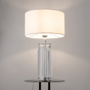 Muse white / transparent / chrome chest of drawers lamp Maytoni