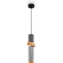 Palette 9.5 cm silver / gold matte tube pendant lamp Maytoni
