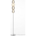 Pattern chrome glass floor lamp Maytoni