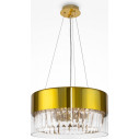 Wonderland 40 cm gold glass pendant lamp with crystals Maytoni
