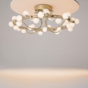 Plafon szklane kule glamour Tessara LED 60cm biało-złoty Maytoni
