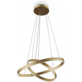 Lampa wisząca okrągła nowoczesna Rim LED 3000K II 60cm mosiężna Maytoni